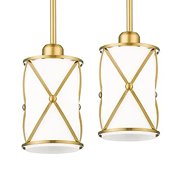 Osimir Brushed Gold Pendant Lights Kitchen Island, Modern 2